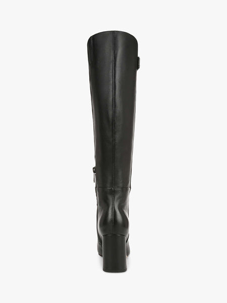 Sam Edelman Faren Tall Leather Boot  in black