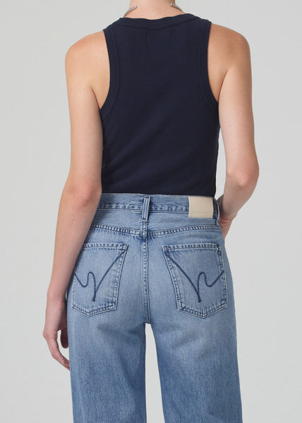 Citizens of Humanity Isabel rib tank in navy