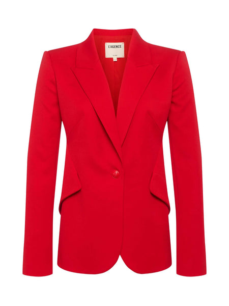 L'AGENCE Chamberlain Blazer in Scarlet Red