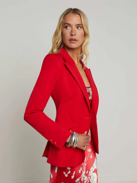 L'AGENCE Chamberlain Blazer in Scarlet Red