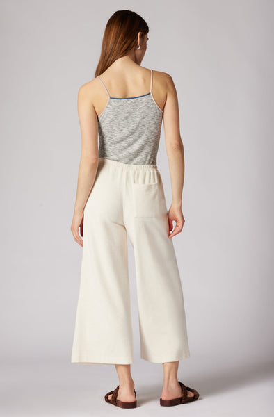Joie Arden Crop Wide Leg Pant in Porcelain