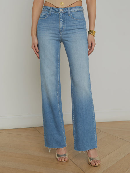 L'AGENCE Scottie Hi Rise Wide Leg jean in Calloway