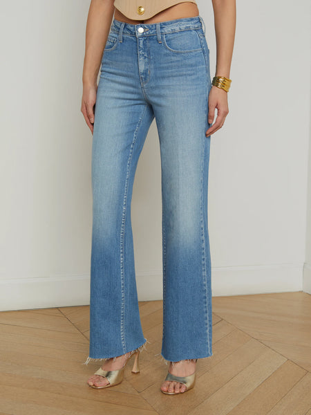 L'AGENCE Scottie Hi Rise Wide Leg jean in Calloway
