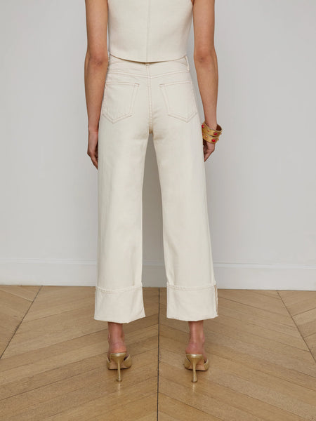 L'AGENCE Leighton UH/R Cuff Stovepipe Macadamia