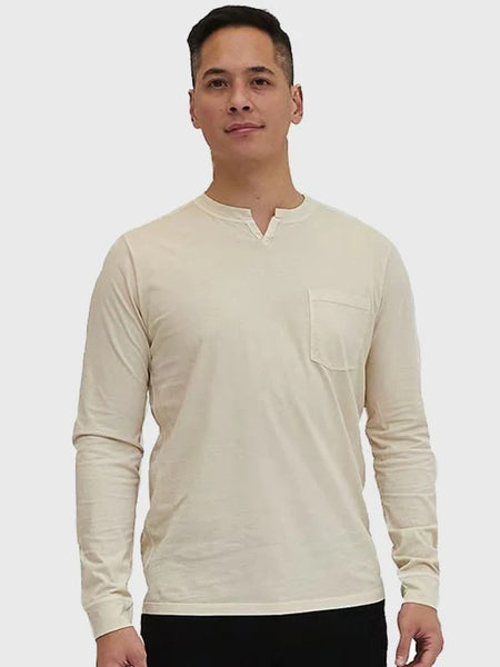 Good Man Brand Premium Cotton Jersey LS Victory V-Notch - Oatmeal