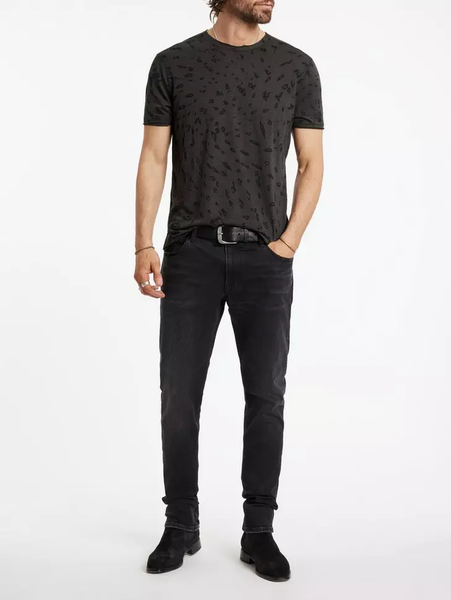 John Varvatos Jose Crewneck Tee - Wood Brown