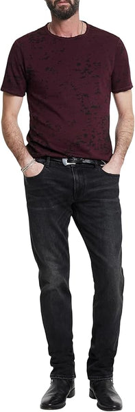 John Varvatos EDEN Burnout Crew - Dark Plum