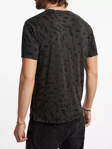 John Varvatos Jose Crewneck Tee - Wood Brown