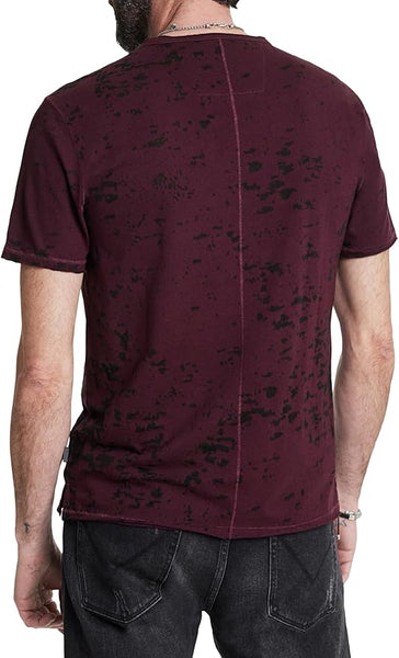 John Varvatos EDEN Burnout Crew - Dark Plum