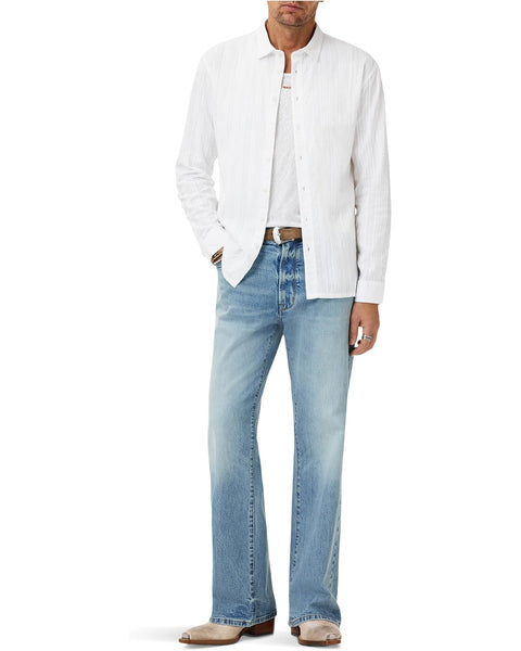 John Varvatos ROMAN L/S Oversized Long Shirt - White