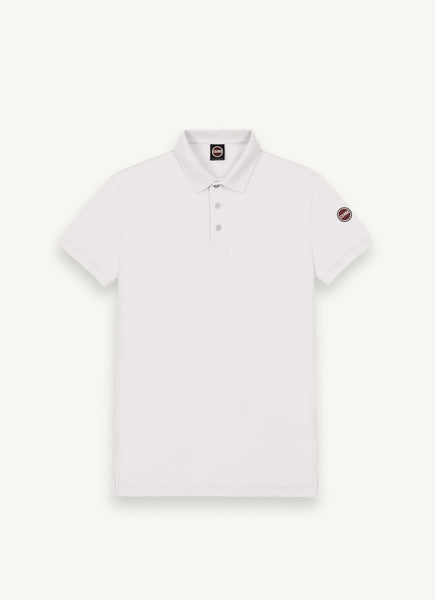 COLMAR Men's Stretch Pique Cotton Polo - White