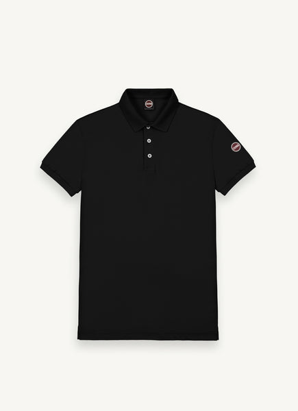 COLMAR Men's Stretch Pique Cotton Polo - Black