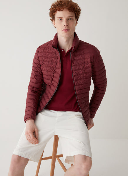 COLMAR Opaque Autumn Down Jacket with Padded Collar - Brownie