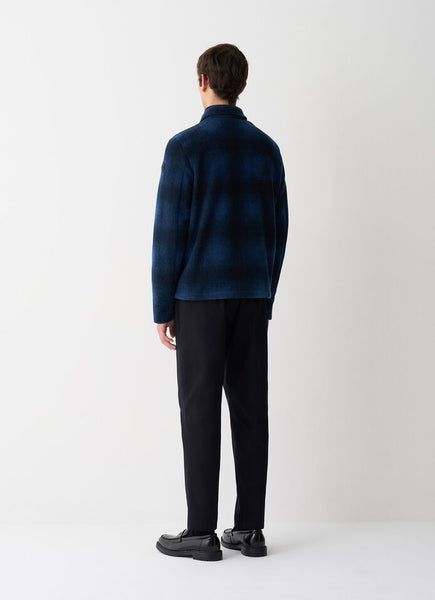 COLMAR Men's Checkmate Knit Zip Sweater in Navy Blue/Admiral