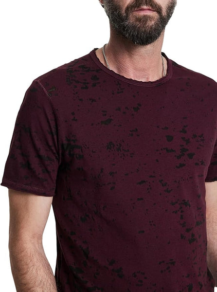 John Varvatos EDEN Burnout Crew - Dark Plum