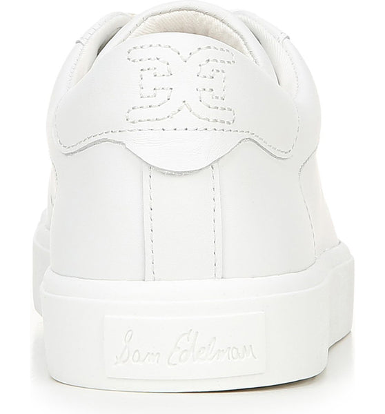 Sam Edelman Ethyl Leather Laceup Sneaker White