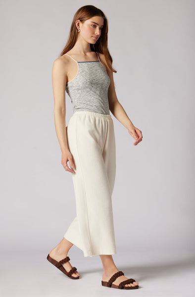 Joie Arden Crop Wide Leg Pant in Porcelain