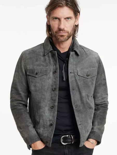 John Varvatos Andrew Trucker - Seal Grey