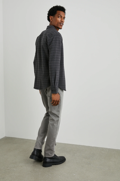 Rails Men's Berkeley Shirt - Black Charcoal Stripe