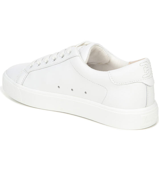 Sam Edelman Ethyl Leather Laceup Sneaker White