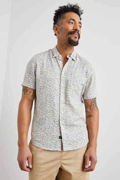 Rails Men's Carson S/S Shirt - Spring Blossom Parchment