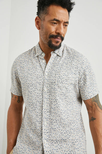 Rails Men's Carson S/S Shirt - Spring Blossom Parchment