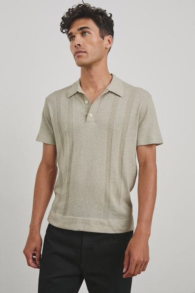 Rail's Men's Cillian Polo Shirt in Silversand