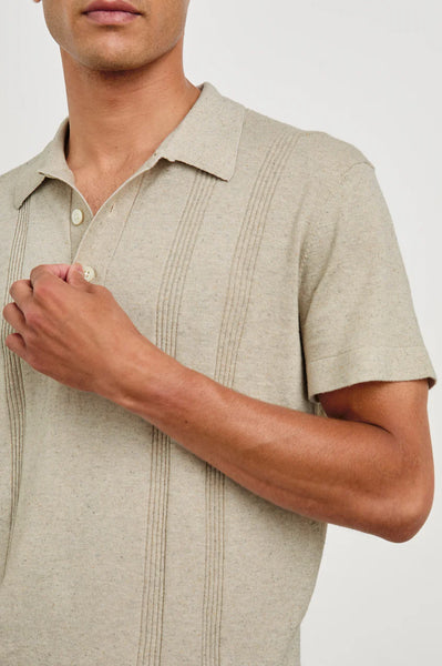 Rail's Men's Cillian Polo Shirt in Silversand