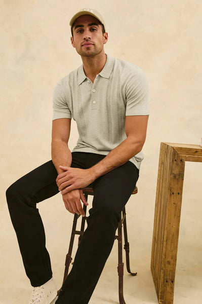 Rail's Men's Cillian Polo Shirt in Silversand