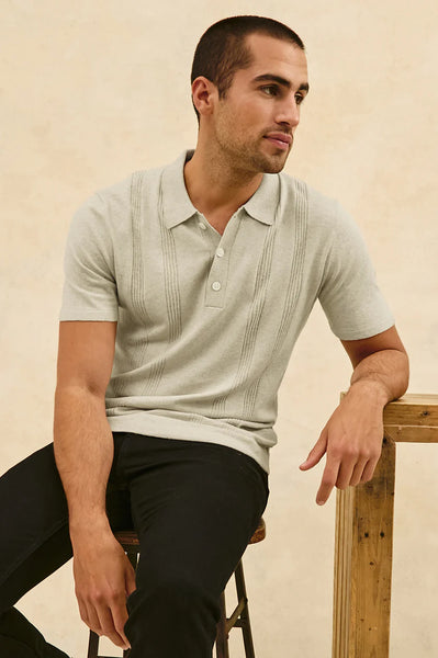 Rail's Men's Cillian Polo Shirt in Silversand