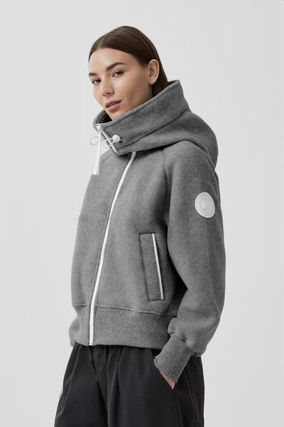 Canada Goose Women's Chilliwack Bomber Kind Fleece White Label- Greige