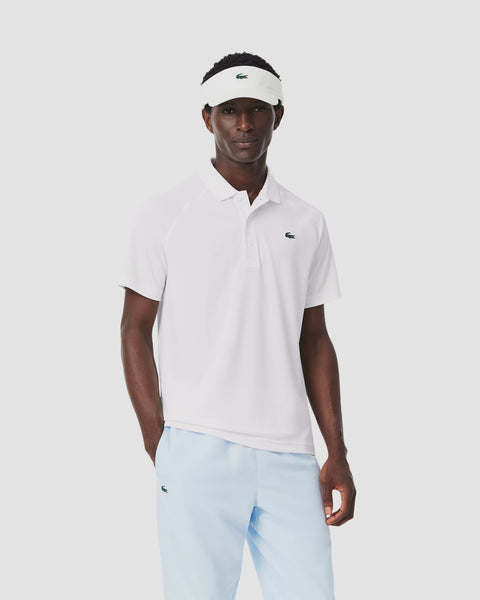 Lacoste SPORT Regular Fit UV Protect Golf Polo - White