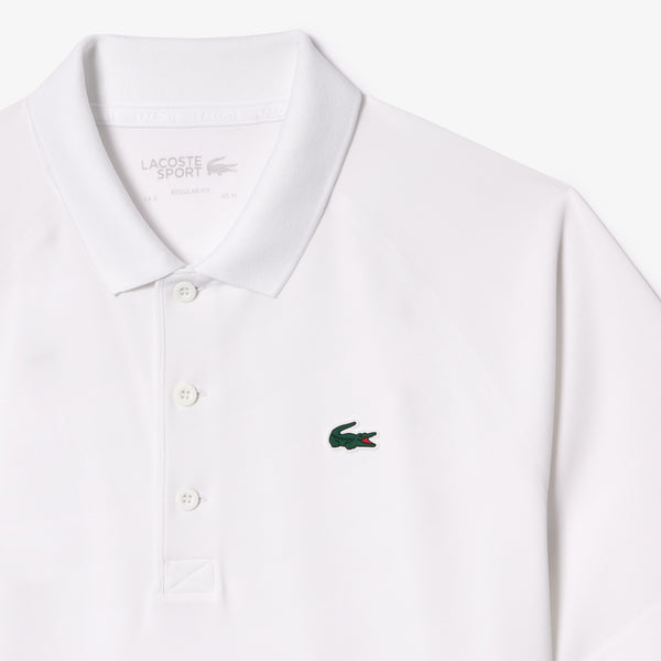 Lacoste SPORT Regular Fit UV Protect Golf Polo - White