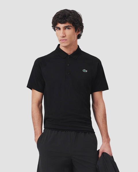 Lacoste SPORT Regular Fit UV Protect Golf Polo - Black