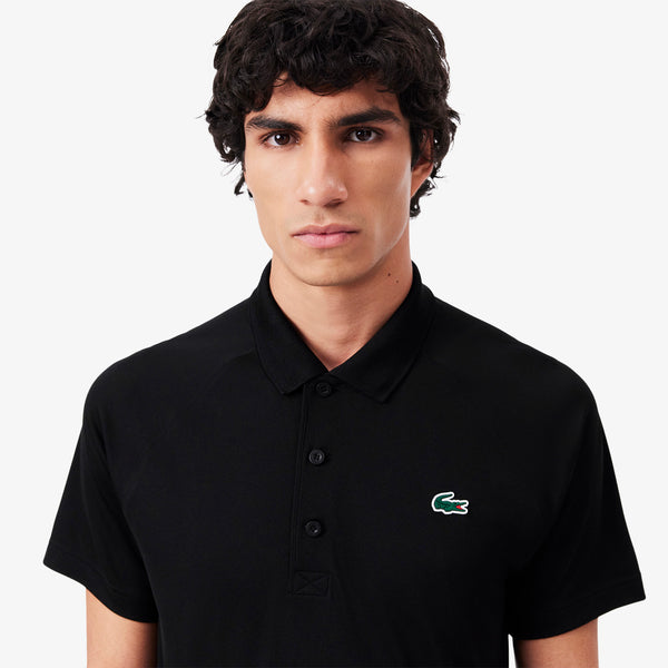 Lacoste SPORT Regular Fit UV Protect Golf Polo - Black