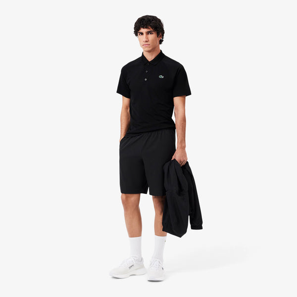 Lacoste SPORT Regular Fit UV Protect Golf Polo - Black