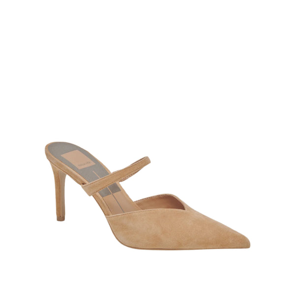 dolce vita kanika pointed toe heel in pecan suede