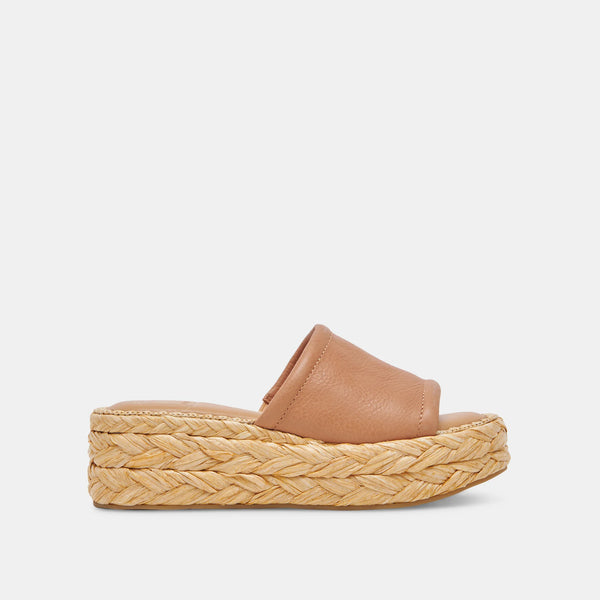 Dolce Vita Chavi Platform Sandal in Honey Leather