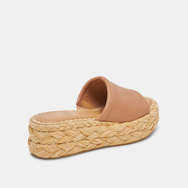 Dolce Vita Chavi Platform Sandal in Honey Leather