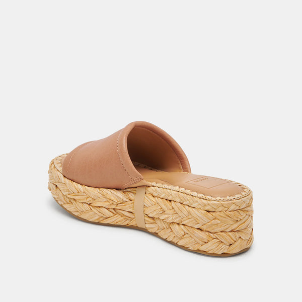 Dolce Vita Chavi Platform Sandal in Honey Leather