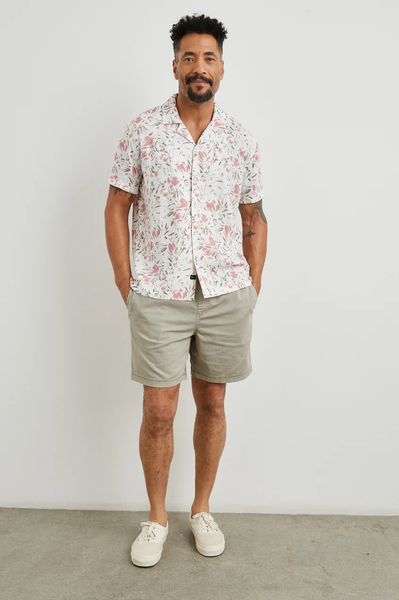 Rails Men's Dresden S/S Shirt - Brush Floral White