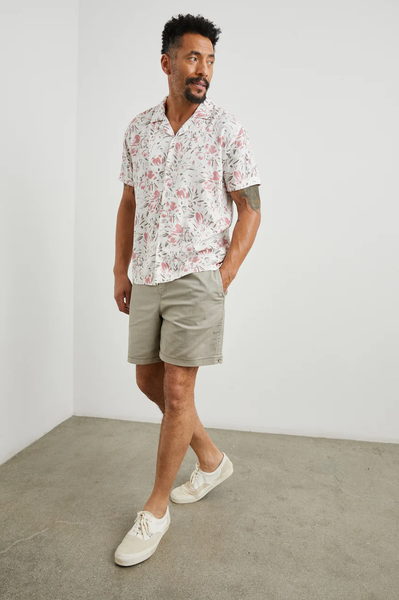 Rails Men's Dresden S/S Shirt - Brush Floral White