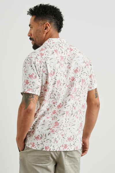 Rails Men's Dresden S/S Shirt - Brush Floral White
