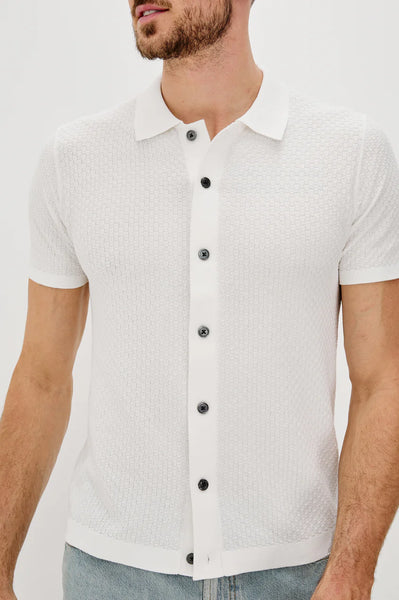 Rails Men's Emilio Knit Shirt - White