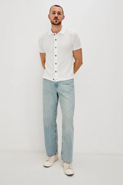Rails Men's Emilio Knit Shirt - White