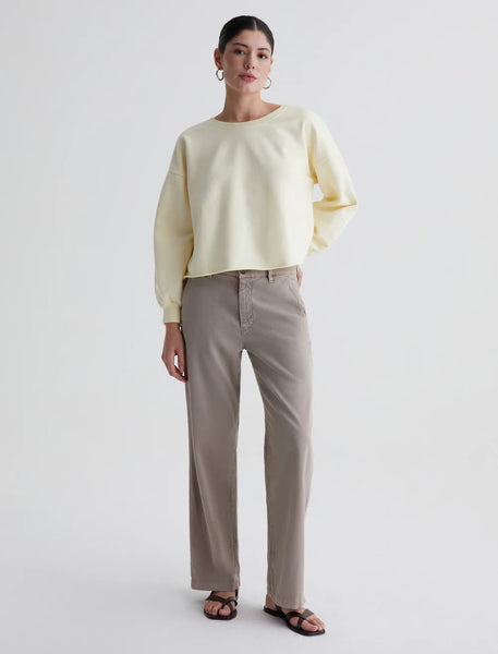 AG Caden Straight Trouser in Sulfur Desert Taupe
