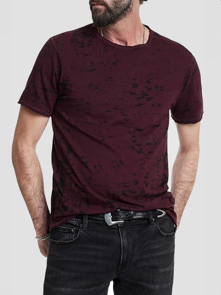 John Varvatos EDEN Burnout Crew - Dark Plum