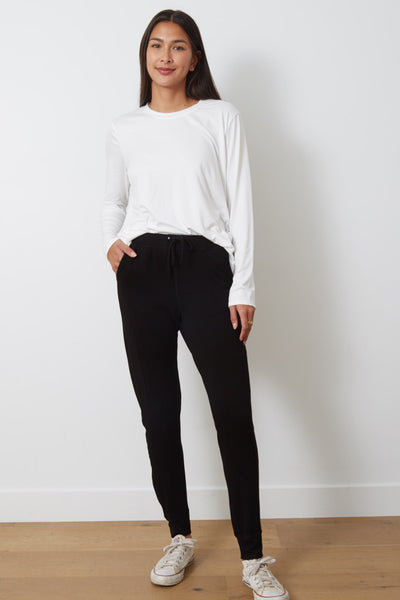 goodhYOUman Gigi drawstring pants in black sand