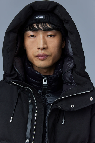 Mackage GRAYDON-CITY 2-in-1 matte lt down jacket - Black
