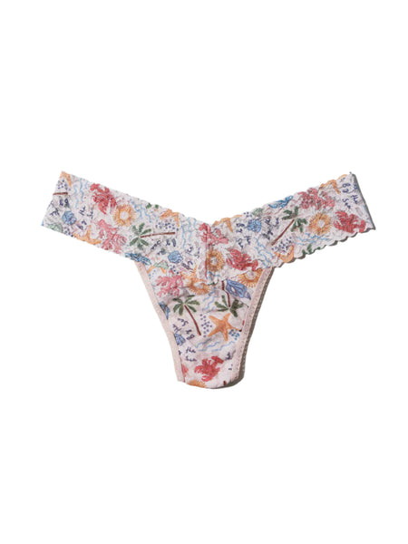 hanky panky low rise print thong in By The Sea
